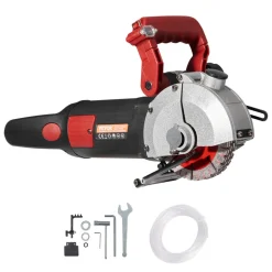 VEVOR Wall Chaser, 2500W 38 mm Cutting Width,Wall Groove Cutting Machine 34MM Cutting Depth,Wall Slotting Machine With 5 Saw Blades 4.5