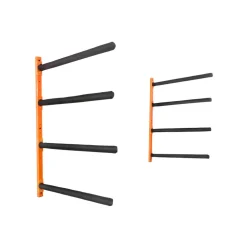 VEVOR Wall Kayak Storage Rack, 4-Capacity Wall Mounted Kayak Holders for Kayak Canoe Paddle Board, Kayak Storage Hooks with Adjustable Padded Arms, 400 LBS Load Kayak Hanger for Indoor Outdoor Garage