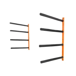 VEVOR Wall Kayak Storage Rack, 4-Capacity Wall Mounted Kayak Holders for Kayak Canoe Paddle Board, Kayak Storage Hooks with Adjustable Padded Arms, 400 LBS Load Kayak Hanger for Indoor Outdoor Garage