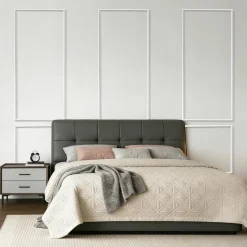 VEVOR Wall Molding 3 Pack, Wainscoting Panels Kit, Lightweight Paintable Polystyrene, Easy to Install, Waterproof Accent Wall Trim for Interior Décor Living Room, Bedroom, White (24x54 + 24x24 in)