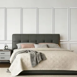 VEVOR Wall Molding 6 Pack, Wainscoting Panels Kit, Lightweight Paintable Polystyrene, Easy to Install, Waterproof Accent Wall Trim for Interior Décor Living Room, Bedroom, White (24x54 + 24x24 in)