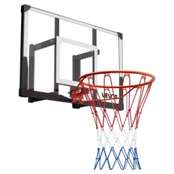 VEVOR Wall Mount Basketball Hoop, 44-inch PC Backboard Mounted Basketball Hoop Outdoor with Solid Steel, 0.08 inch Thickened Backboard, Thickened Woven Nylon Basketballs Net, Indoor & Outdoor Use