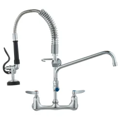 VEVOR Wall-Mounted Brass Kitchen Faucet, 21