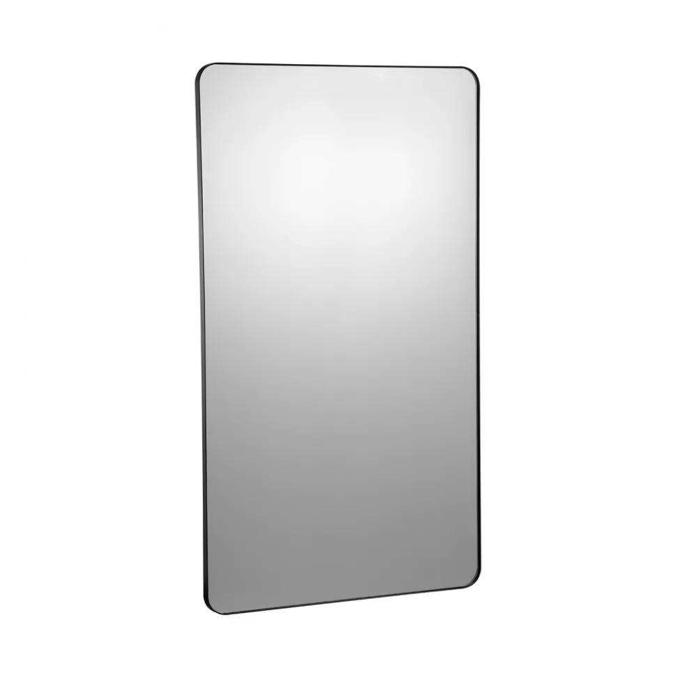 VEVOR Wall Mounted Makeup Mirror, 0.15" Thick, 30 in Mirror with Aluminium Alloy Frame & Explosion-Proof Film, Scratch-Resistant Mirror with Z-Shaped Bracket, Fit for Bathroom/Bedroom/Living Room
