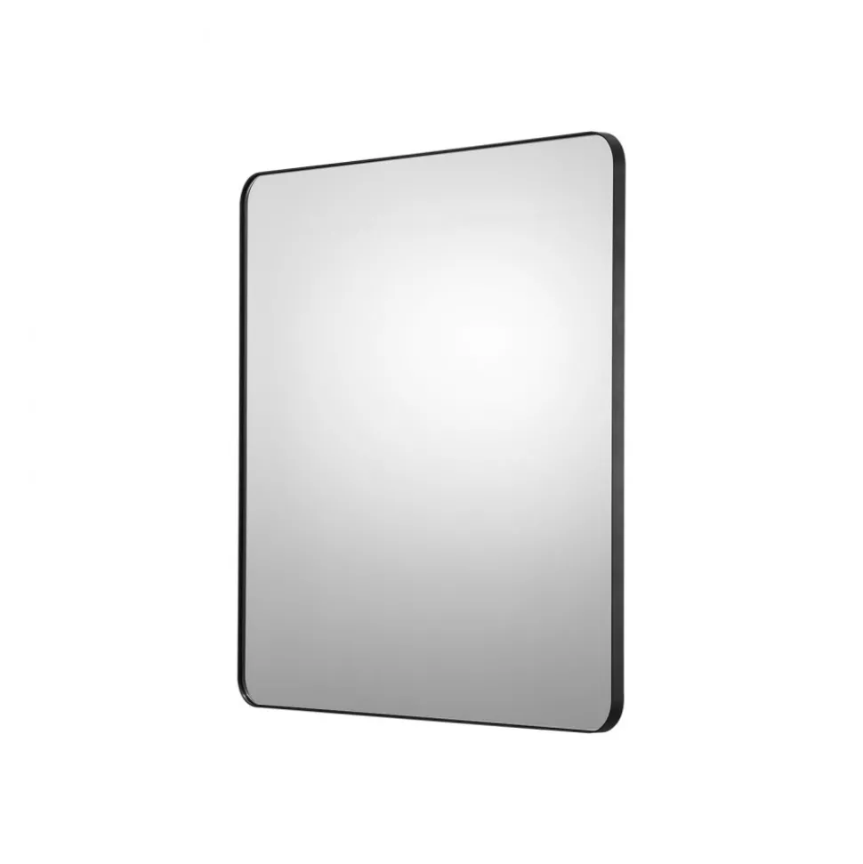 VEVOR Wall Mounted Makeup Mirror, 0.15" Thick, 22" x 30" Mirror with Aluminium Alloy Frame & Explosion-Proof Film, Scratch-Resistant Mirror with Z-Shaped Bracket, Fit for Bathroom/Bedroom/Living Room