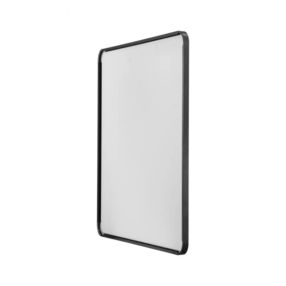 VEVOR Wall Mounted Makeup Mirror, 0.15" Thick, 22" x 30" Mirror with Aluminium Alloy Frame & Explosion-Proof Film, Scratch-Resistant Mirror with Z-Shaped Bracket, Fit for Bathroom/Bedroom/Living Room