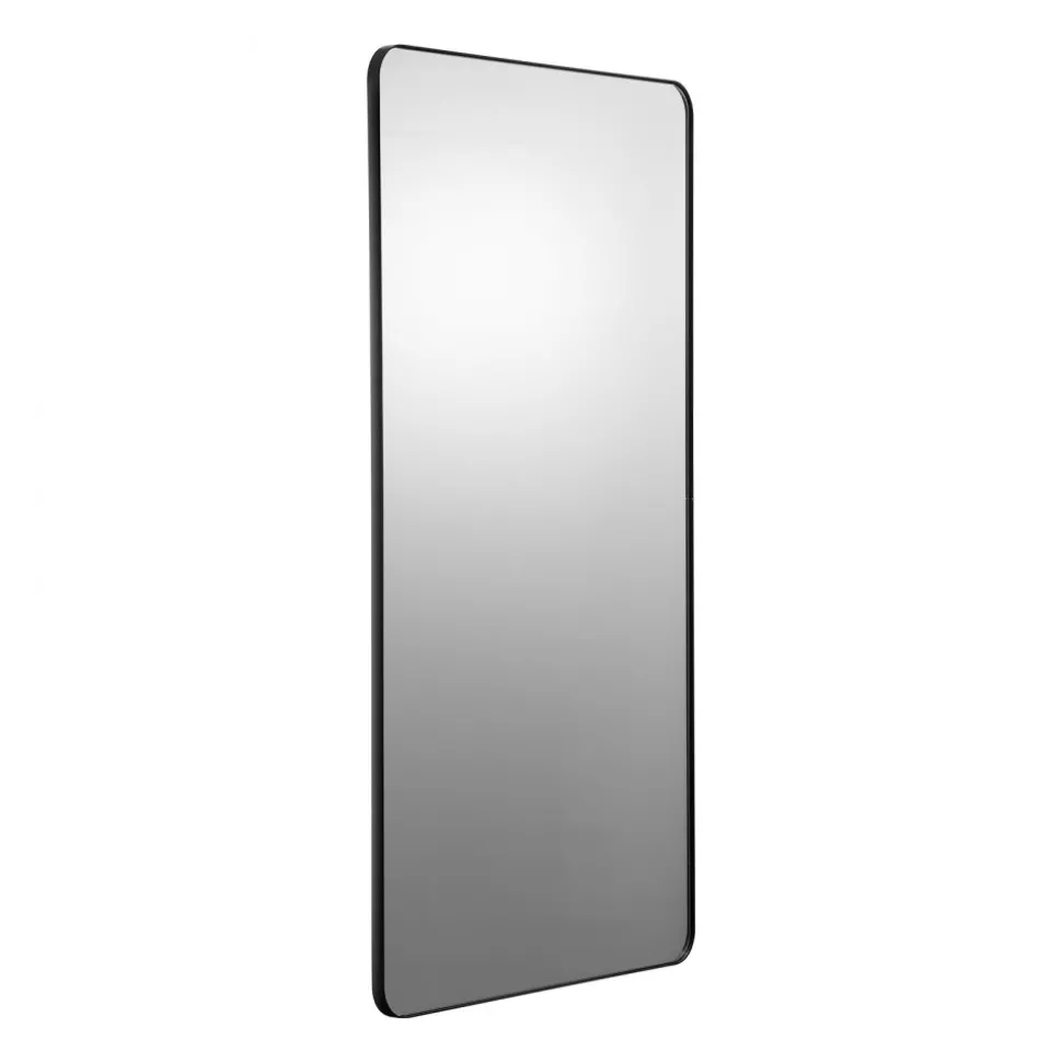 VEVOR Wall Mounted Makeup Mirror, 0.15" Thick, 28" x 60" Mirror with Aluminium Alloy Frame & Explosion-Proof Film, Scratch-Resistant Mirror with Z-Shaped Bracket, Fit for Bathroom/Bedroom/Living Room
