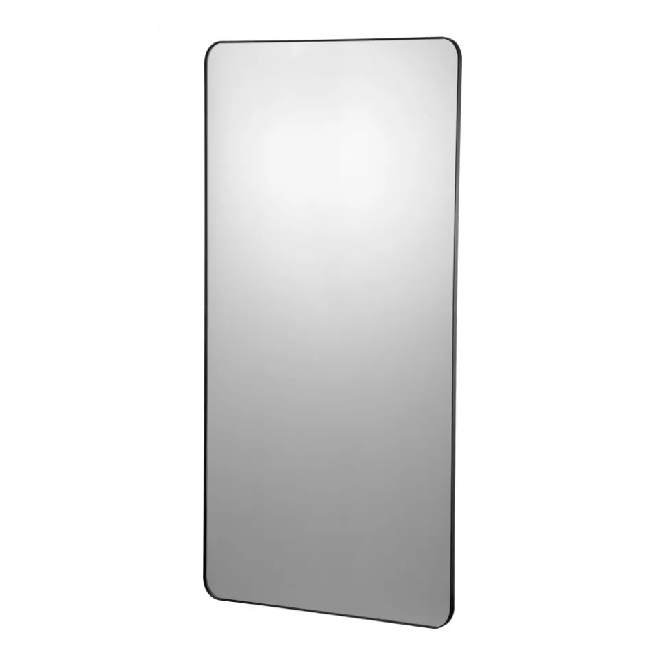 VEVOR Wall Mounted Makeup Mirror, 0.15" Thick, 28" x 60" Mirror with Aluminium Alloy Frame & Explosion-Proof Film, Scratch-Resistant Mirror with Z-Shaped Bracket, Fit for Bathroom/Bedroom/Living Room