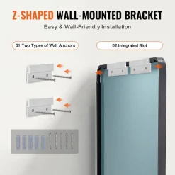 VEVOR Wall Mounted Makeup Mirror, 0.15