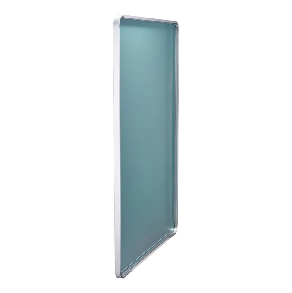 VEVOR Wall Mounted Makeup Mirror, 0.15" Thick, 36" x 48" Mirror with Aluminium Alloy Frame & Explosion-Proof Film, Scratch-Resistant Mirror with Z-Shaped Bracket, Fit for Bathroom/Bedroom/Living Room