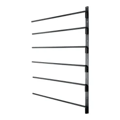 VEVOR Wall Mounted Saddle Rack, 30.9 x 29.9 x 5.5 in, Swing Out Saddle Holder, Six Tiers Horse Saddle Stand, Space Saving Horse Pad and Blanket Rack for Tack Room Organization Trailer Accessories