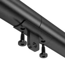 VEVOR Wall Mounted Stair Handrail, 4ft Pipe Staircase Handrail, Black Galvanized Aluminum, 1.26 inch Pipe Diameter, Indoor&Outdoor Staircase Railing,Industrial Hand Rail for Steps,Security Baluster
