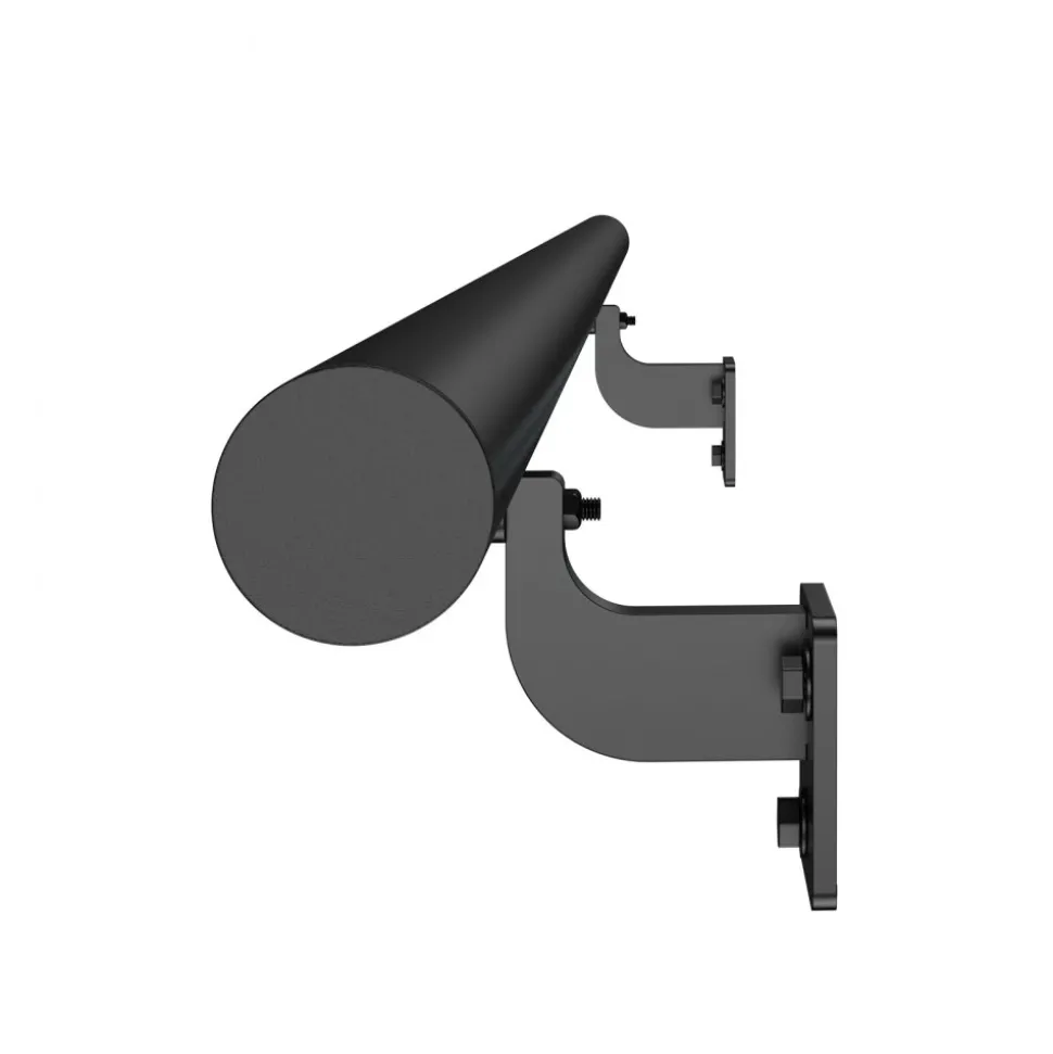 VEVOR Wall Mounted Stair Handrail, 4ft Pipe Staircase Handrail, Black Galvanized Aluminum, 1.26 inch Pipe Diameter, Indoor&Outdoor Staircase Railing,Industrial Hand Rail for Steps,Security Baluster