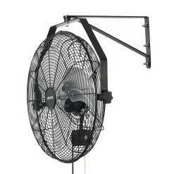 VEVOR Wall Mount Fan, 20 in Wall Mounted Hanging Fan with Oscillating & Mist, Remote, IP44-rated, 3-Speed, 18h Timer, Temperature Control, Powerful for Industry, Commercial, Garage, Workshop, Gym