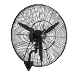 VEVOR Wall Mount Fan, 18 in Wall Mounted Hanging Fan Oscillating, 3-Speed, Long Airflow Distance, Adjustable Rotation Angle, Mechanical Powerful for Industry, Commercial, Garage, Workshop, Gym, 2 Pack
