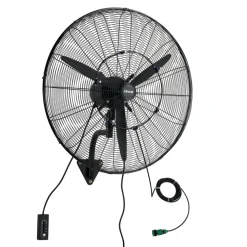 VEVOR Wall Mount Fan, 18 in Wall Mounted Hanging Fan Oscillating, 3-Speed, Long Airflow Distance, Adjustable Rotation Angle, Mechanical Powerful for Industry, Commercial, Garage, Workshop, Gym, 2 Pack