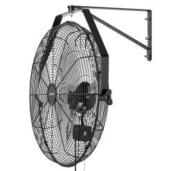 VEVOR Wall Mount Fan, 20 in Wall Mounted Hanging Fan, 3-Speed, Long Airflow Distance, Adjustable Rotation Angle, Mechanical Control, Powerful for Industry, Commercial, Garage, Workshop, Gym, 2 Pack