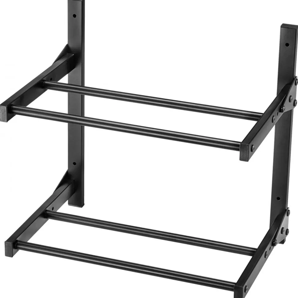 VEVOR Wall Mount Printer Filament Storage Rack, 2-Tier Wall Bracket Storage Shelf, Rolling Filament Spool Holders Racks with Wheels, Filaments Organzied for 3D Printing Studio, Workshop (Shelf Only)