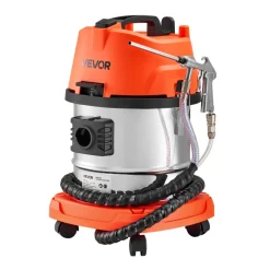 VEVOR Walnut Blaster Kit for Carbon Cleaning, 1200W Sand Blaster with Built-in Vacuum, Extension Nozzle Sandblaster Gun, and 5.5lbs Walnut Shell for Engine Intake Valve Cleaning - 13L