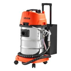 VEVOR Walnut Blaster Kit for Carbon Cleaning, 1200W Sand Blaster with Built-in Vacuum, Extension Nozzle Sandblaster Gun, and 5.5lbs Walnut Shell for Engine Intake Valve Cleaning - 30L