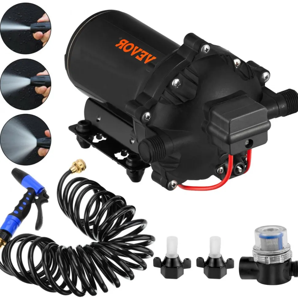 VEVOR Washdown Deck Wash Pump Kit 12v 20 Lpm 70 Psi Caravan Rv Boat Marine
