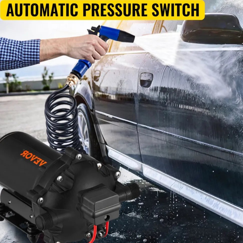 VEVOR Washdown Deck Wash Pump Kit 12v 20 Lpm 70 Psi Caravan Rv Boat Marine