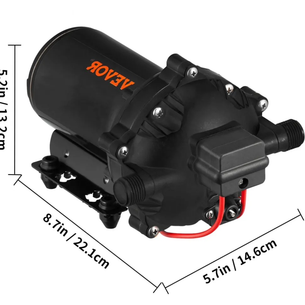 VEVOR Washdown Deck Wash Pump Kit 12v 20 Lpm 70 Psi Caravan Rv Boat Marine