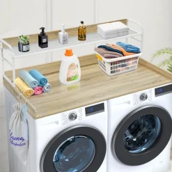 VEVOR Washer Dryer Countertop with 2-Tier Shelf, 54