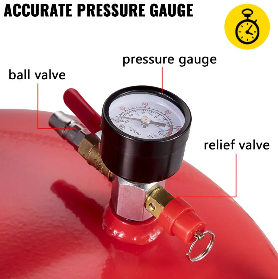 VEVOR Waste Oil Drain Tank 20 Gallon Portable Oil Drain Air Operated Drainer Oil Change, Oil Drain Container, Fluid Fuel Transfer Drainage Adjustable Funnel Height, with Wheel for Easy Oil Removal
