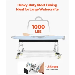 VEVOR Watercraft PWC Dolly, 1000 lbs Load Capacity, Jet Ski Stand PWC Cart for Moving Watercraft, Adjustable Bunks with 4 Casters & 2 Brakes, Heavy-Duty Jet Ski Cart for Kayaks, Jet Skis, Speedboats
