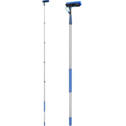 VEVOR Water Fed Pole Kit, 30FT Solar Panel Cleaning Pole with Extendable Handle, 180° Rotatable Brush Head & 65.6FT Hose, Household & Outdoor Window Cleaner Tool for Caravan Solar Panel Deck