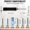 VEVOR Water Filters Replacement, Purification Elements, Replacement Filters, Gravity Water Filter System, Compatible with Most Brands, Pack of 4 (2 Activated Carbon Filter + 2 Defluorination Filter)