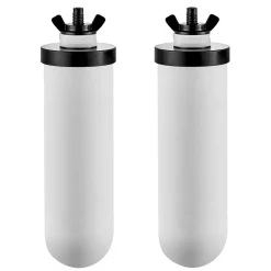 VEVOR Water Filters Replacement, Purification Elements, Ceramic Replacement Filters, Easy to Replace Water Filter, Gravity Water Filter System, Compatible with Most Brands, Pack of 2, White