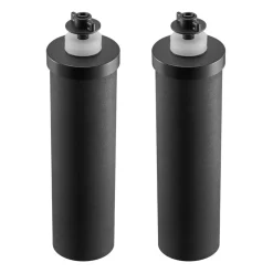 VEVOR Water Filters Replacement, Purification Elements, Activated Carbon Replacement Filters, Easy to Replace Water Filter, Gravity Water Filter System, Compatible with Most Brands, Pack of 2, Black