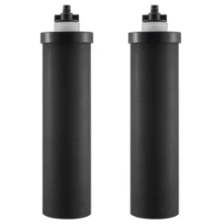 VEVOR Water Filters Replacement, Purification Elements, Activated Carbon Replacement Filters, Easy to Replace Water Filter, Gravity Water Filter System, Compatible with Most Brands, Pack of 2, Black