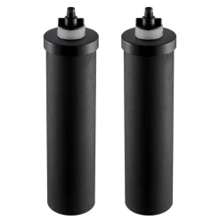 VEVOR Water Filters Replacement, Purification Elements, Activated Carbon Replacement Filters, Easy to Replace Water Filter, Gravity Water Filter System, Compatible with Most Brands, Pack of 2, Black