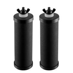 VEVOR Water Filters Replacement, Purification Elements, Activated Carbon Replacement Filters, Easy to Replace Water Filter, Gravity Water Filter System, Compatible with Most Brands, Pack of 2, Black