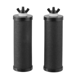 VEVOR Water Filters Replacement, Purification Elements, Activated Carbon Replacement Filters, Easy to Replace Water Filter, Gravity Water Filter System, Compatible with Most Brands, Pack of 2, Black