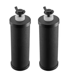 VEVOR Water Filters Replacement, Purification Elements, Activated Carbon Replacement Filters, Easy to Replace Water Filter, Gravity Water Filter System, Compatible with Most Brands, Pack of 2, Black