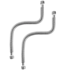 VEVOR Water Heater Kit, 24 Inch Length Water Heater Flex Connector, Waters Heaters Installation Kit with 1" FIP x 1" FIP Inlet & Outlet Connection for Bathroom, Kitchen, Laundry Room, Boiler Room