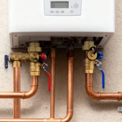 VEVOR Water Heater Kit, 3/4 Inch Tankless Water Heater Service Valve Kit with 2PCS 3/4″ NPT to 3/4″ NPT Isolation Valves, Pressure Relief Valve, Lead-Free Brass, Fits Most Tankless Waters Heaters