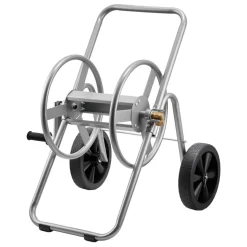 VEVOR Water Hose Reel Cart, 200/300 ft High-Pressure Garden Hose Cart, Hoses Reel Carts with Two Wheels, Handle & Heavy-Duty Mesh Storage Basket, Portable Hoses Reels for Garden Watering, Car Washing
