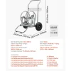 VEVOR Water Hose Reel Cart, 200/300ft High-Pressure Garden Hose Cart, Hoses Reel Carts with Two Wheels, Handle & Heavy-Duty Mesh Storage Basket, Dual-Purpose Portable Hoses Reels for Garden, Car, Pet