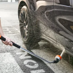 VEVOR Watering Wand, 36-Inch Extra Long Heavy Duty Garden Hose Wand with 8 Spray Patterns & 180° Swivel Head, Long Hose Nozzle Sprayer with on/off Thumb Control, Ideal for Hanging Baskets, Shrubs, Lawn