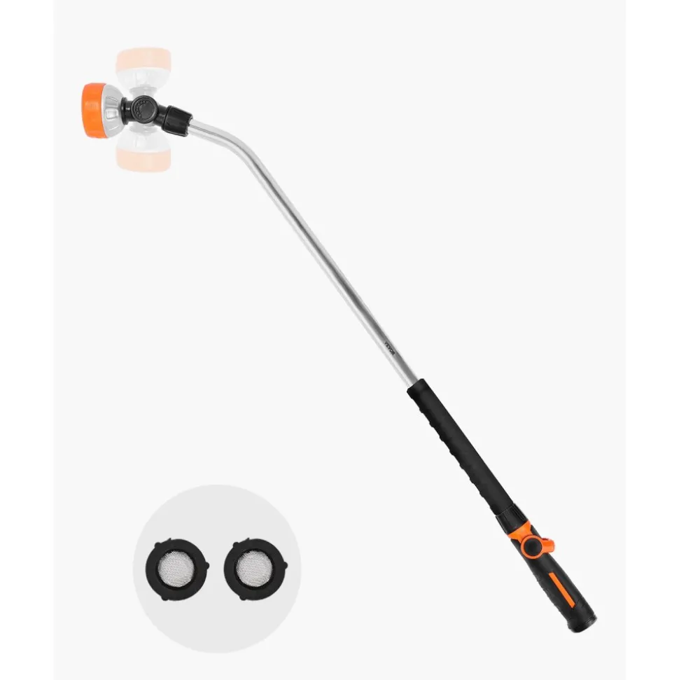 VEVOR Watering Wand, 36-Inch Extra Long Heavy Duty Garden Hose Wand with 8 Spray Patterns & 180° Swivel Head, Long Hose Nozzle Sprayer with on/off Thumb Control, Ideal for Hanging Baskets, Shrubs, Lawn