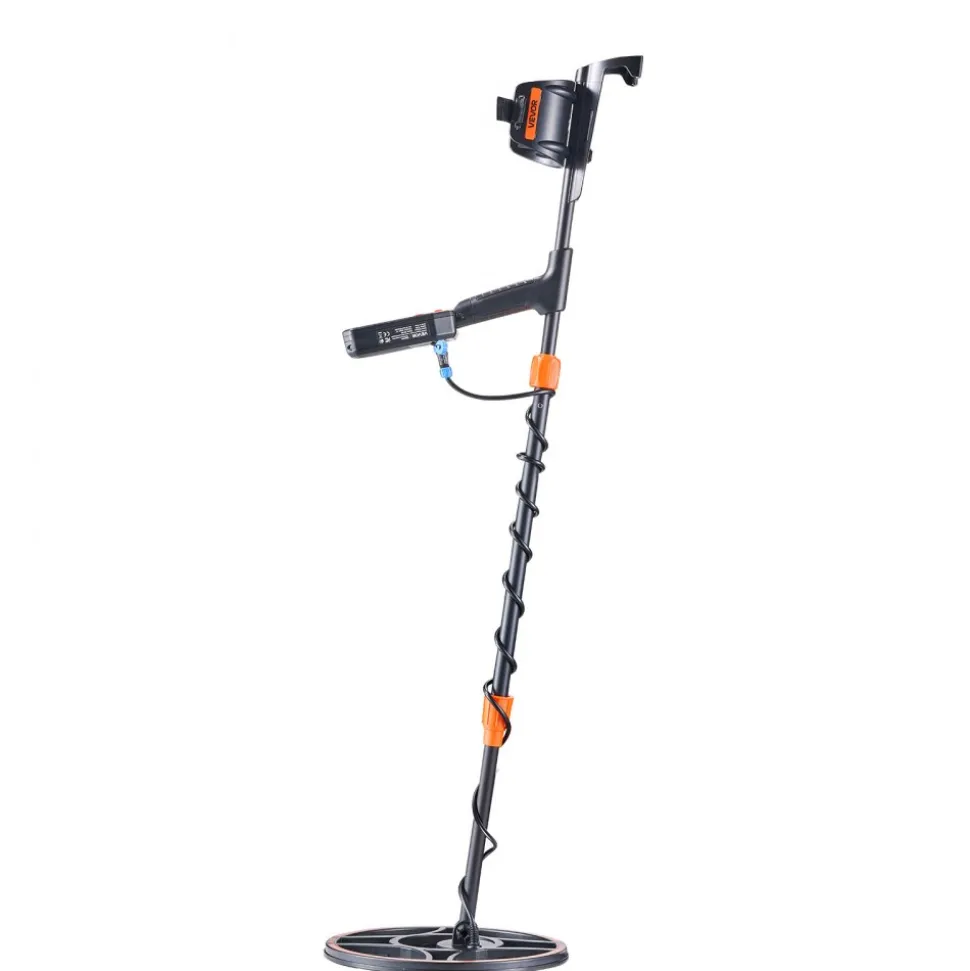 VEVOR Waterproof Metal Detector, 12", Professional High Accuracy Gold Detector for Adults, with Display, Wireless Headphones, 7 Modes, Adjustable Length, for Detecting Gold Treasure Hunting, IP68