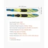 VEVOR 67" Water Skis, Adult Water Ski with X-9 Adjustable Horseshoe Bindings & Padded Rear Toe Plate, High-gloss UV Coating Waterskis Combo for Adults Up to 300 lbs