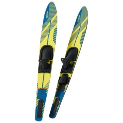 VEVOR 59" Water Skis, Adult Water Ski with X-7 Adjustable Horseshoe Bindings & Padded Rear Toe Plate, High-gloss UV Coating Waterskis  Combo for Adults Up to 300 lbs