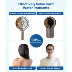 VEVOR Water Softener, 32,000 Grains Whole House Water Softener System, with Automatic Touch Control Panel, Bypass Valve, Reduce Hardness and Minerals, Improve Water Quality, for 1-2 Bathrooms