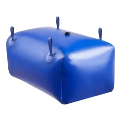 VEVOR Water Storage Bladder, 87.2 Gal Collapsible Water Storage Bag, Wear-Resistant 1000D PVC Soft Waters Bag, Leakproof Camping Tank Containers for Garden Irrigation RV Emergency Use, Blue
